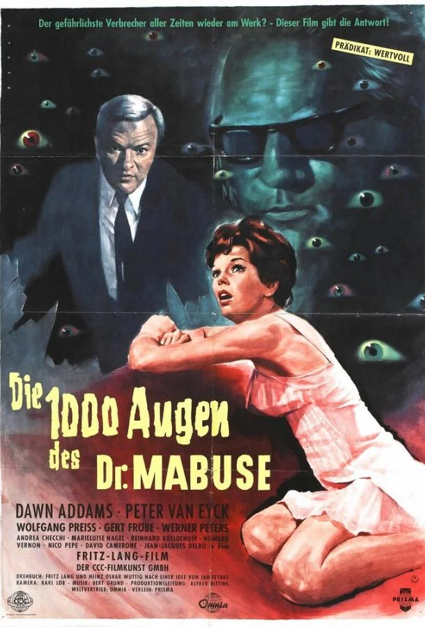Постер к 1000 глаз доктора Мабузе (1960)