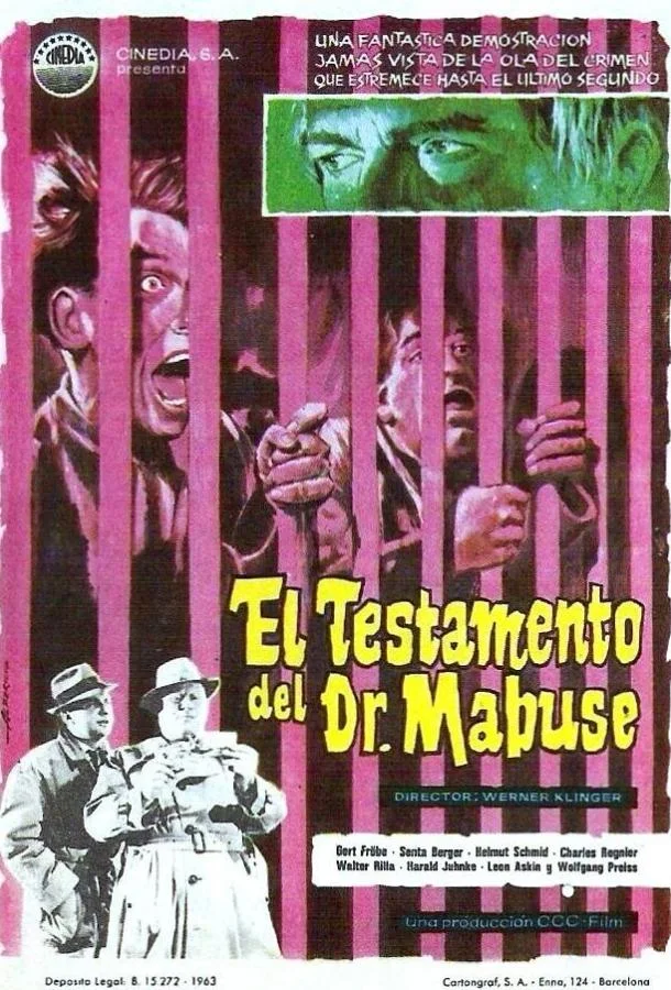 Постер к Завещание доктора Мабузе (1962)